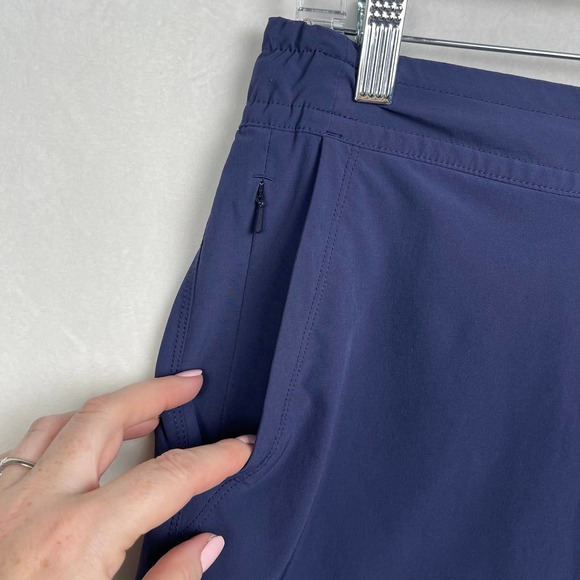 REI Regular Fit‎ Women’s XS Poly-Spandex Skirt Navy Blue, Pockets Elastic Waist - Picture 2 of 11